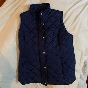 Quilted Puffer Vest in Navy